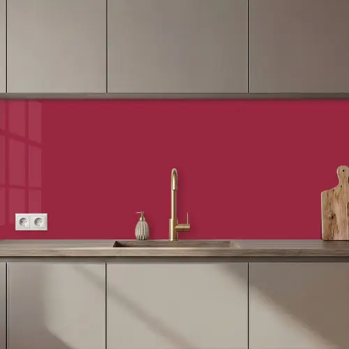 Rood - Effen kleur keuken achterwand 2 middel 871 zz_3dshopping
