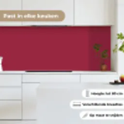 Rood - Effen kleur keuken achterwand 2 middel 871 -sfeer4_NL