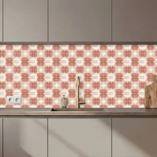 Retro - Klassiek - Roze keuken achterwand 2 middel 871 zz_3dshopping