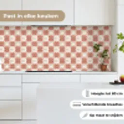 Retro - Klassiek - Roze keuken achterwand 2 middel 871 -sfeer4_NL