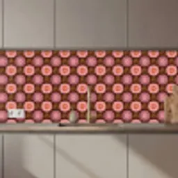 Retro - Madelief - Roze keuken achterwand 2 middel 871 zz_3dshopping