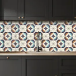 Retro - Design - Geometrie keuken achterwand 2 middel 871 -sfeer1