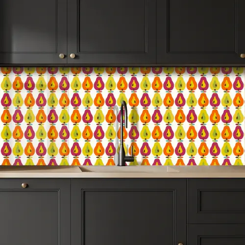 Retro - Design - Peer - Fruit keuken achterwand 2 middel 871 -sfeer1