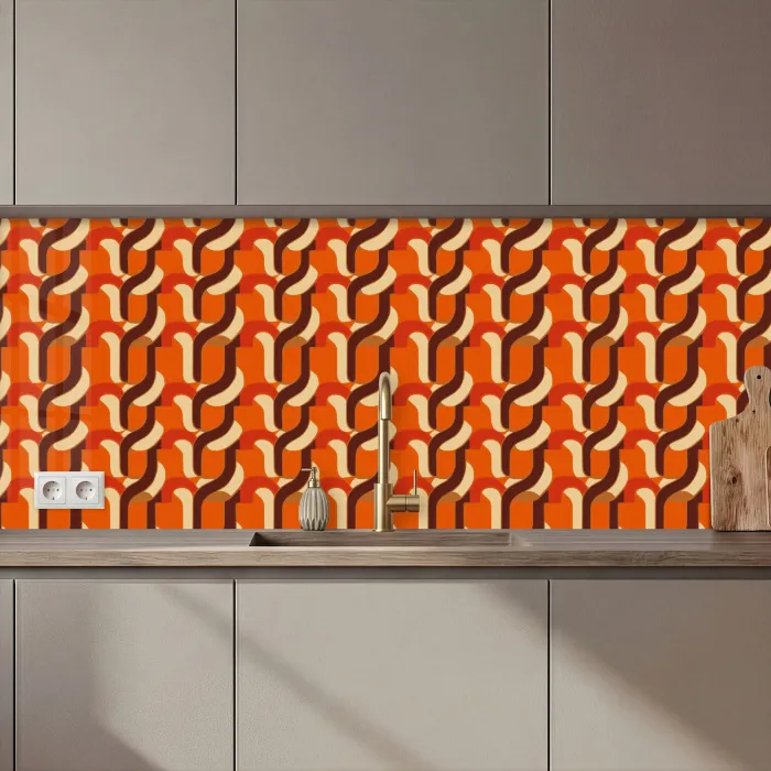 Retro - Modern - Kleurrijk keuken achterwand 2 middel 871 zz_3dshopping