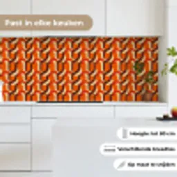 Retro - Modern - Kleurrijk keuken achterwand 2 middel 871 -sfeer4_NL