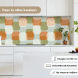 Retro - Patroon - Pastel keuken achterwand 2 middel 871 -sfeer4_NL