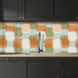 Retro - Patroon - Pastel keuken achterwand 2 middel 871 -sfeer1