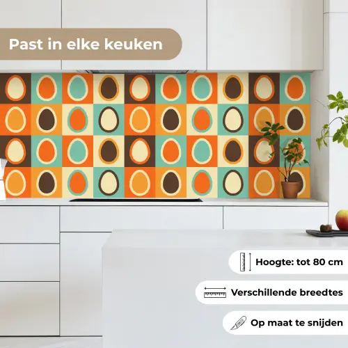 Retro - Patronen - Ei keuken achterwand 2 middel 871 -sfeer4_NL