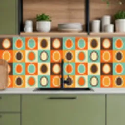 Retro - Patronen - Ei keuken achterwand 2 middel 871 -sfeer3