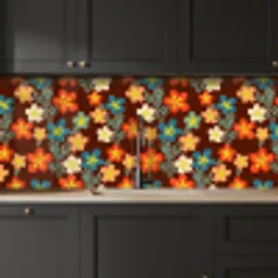 Retro - Patronen - Bloemen - Jaren 70 keuken achterwand 2 middel 871 -sfeer1