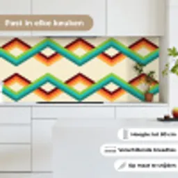 Retro - Strepen - Design - Seventies keuken achterwand 2 middel 871 -sfeer4_NL