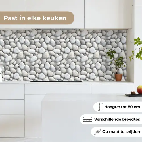Steentjes - Grijs - Ovaal keuken achterwand 2 middel 871 -sfeer4_NL