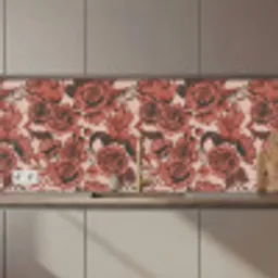 Roos - Patroon - Bloemen keuken achterwand 2 middel 871 zz_3dshopping