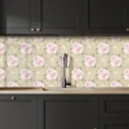 Roos - Patronen - Bloemen keuken achterwand 2 middel 871 -sfeer1