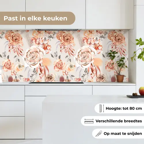 Rozen - Bloemen - Patroon keuken achterwand 2 middel 871 -sfeer4_NL