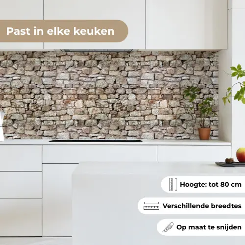 Ruw - Stenen - Muur - Natuurstenen keuken achterwand 2 middel 871 -sfeer4_NL
