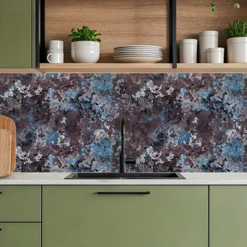 Roest - Blauw - Bruin - Vlekken keuken achterwand 2 middel 871 -sfeer3