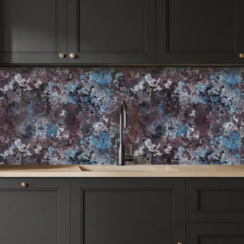 Roest - Blauw - Bruin - Vlekken keuken achterwand 2 middel 871 -sfeer1