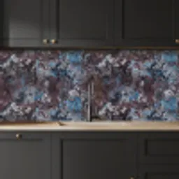 Roest - Blauw - Bruin - Vlekken keuken achterwand 2 middel 871 -sfeer1