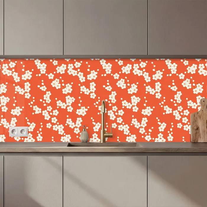 Sakura - Bloemen - Patroon - Japan keuken achterwand 2 middel 871 zz_3dshopping