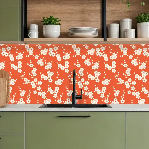 Sakura - Bloemen - Patroon - Japan keuken achterwand 2 middel 871 -sfeer3