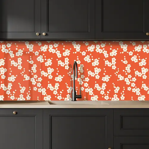 Sakura - Bloemen - Patroon - Japan keuken achterwand 2 middel 871 -sfeer1