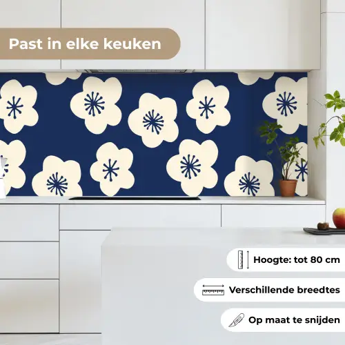 Sakura - Wit - Patroon - Japan keuken achterwand 2 middel 871 -sfeer4_NL