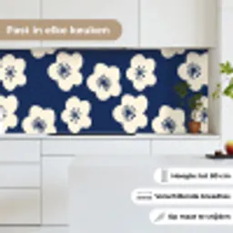 Sakura - Wit - Patroon - Japan keuken achterwand 2 middel 871 -sfeer4_NL
