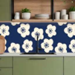 Sakura - Wit - Patroon - Japan keuken achterwand 2 middel 871 -sfeer3