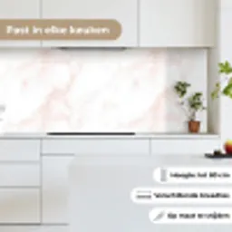 Zalmroze - Marmer - Aders keuken achterwand 2 middel 871 -sfeer4_NL