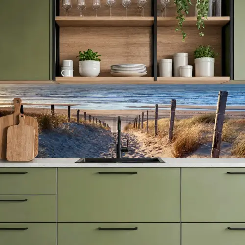Zand - Strand - Duin - Zee - Zomer keuken achterwand 2 groot -sfeer3
