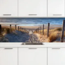 Zand - Strand - Duin - Zee - Zomer keuken achterwand 2 groot -3d