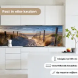 Zand - Strand - Duin - Zee - Zomer keuken achterwand 2 groot -sfeer4_NL