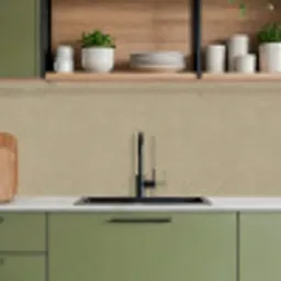 Zandkleur - Korrelige structuur - Beton keuken achterwand 2 middel 871 -sfeer3
