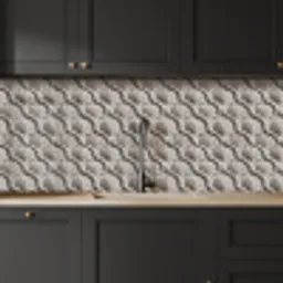 Zand - Schelpenvorm - Grijs keuken achterwand 2 middel 871 -sfeer1