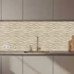 Zand - Golven - Beige keuken achterwand 2 middel 871 zz_3dshopping