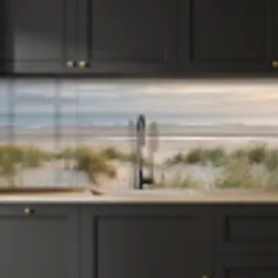 Zandstrand - Bewolkt - Duinen keuken achterwand 2 middel -sfeer1