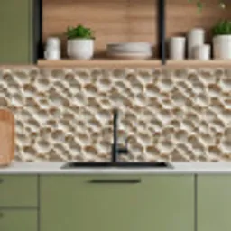 Schelpen - Waaiervorm - Wit keuken achterwand 2 middel 871 -sfeer3
