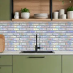 Glimmende - Muur - Stenen keuken achterwand 2 middel 871 -sfeer3