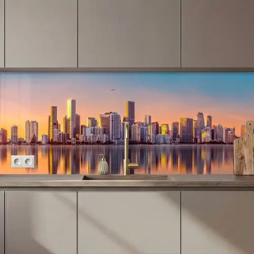 Skyline - Gebouwen - Steden keuken achterwand 2 middel zz_3dshopping