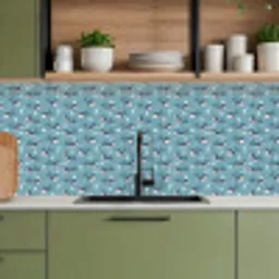 Klein - Oceaan - Walvis - Zeester keuken achterwand 2 middel 871 -sfeer3