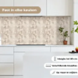 Slang - Patroon - Beige keuken achterwand 2 middel 871 -sfeer4_NL