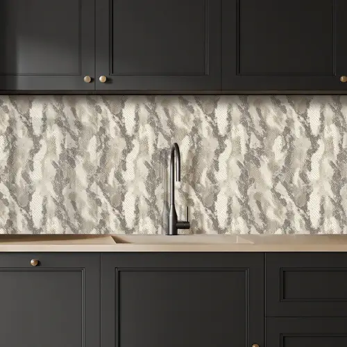 Slang - Patroon - Taupe keuken achterwand 2 middel 871 -sfeer1