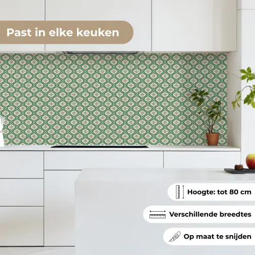 Sneeuwvlok - Winter - Vintage - Patroon - Kerst keuken achterwand 2 middel 871 -sfeer4_NL
