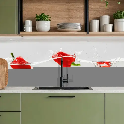Splash - Groente - Rood keuken achterwand 2 middel -sfeer3