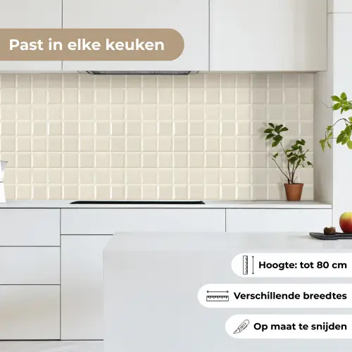 Vierkant - Tegels - Glans - Beige keuken achterwand 2 middel 871 -sfeer4_NL