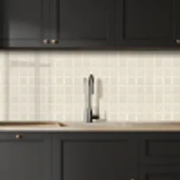Vierkant - Tegels - Glans - Beige keuken achterwand 2 middel 871 -sfeer1