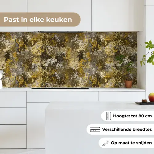 Vlekken - Zwart - Geel - Roest keuken achterwand 2 middel 871 -sfeer4_NL