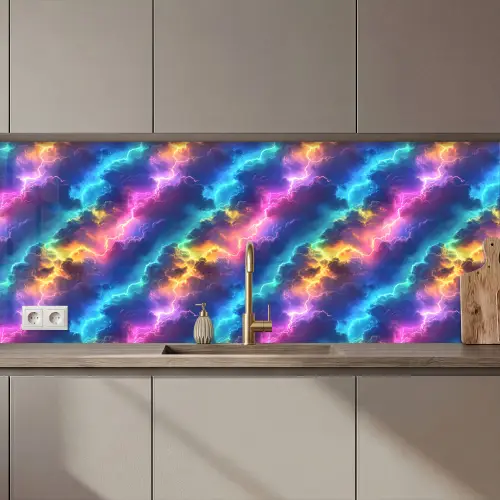 Storm - Bliksem - Regenboog keuken achterwand 2 middel 871 zz_3dshopping