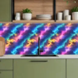 Storm - Bliksem - Regenboog keuken achterwand 2 middel 871 -sfeer3
